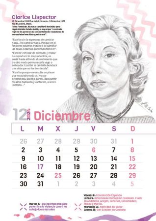 Calendario Mujeres que nos inspiran